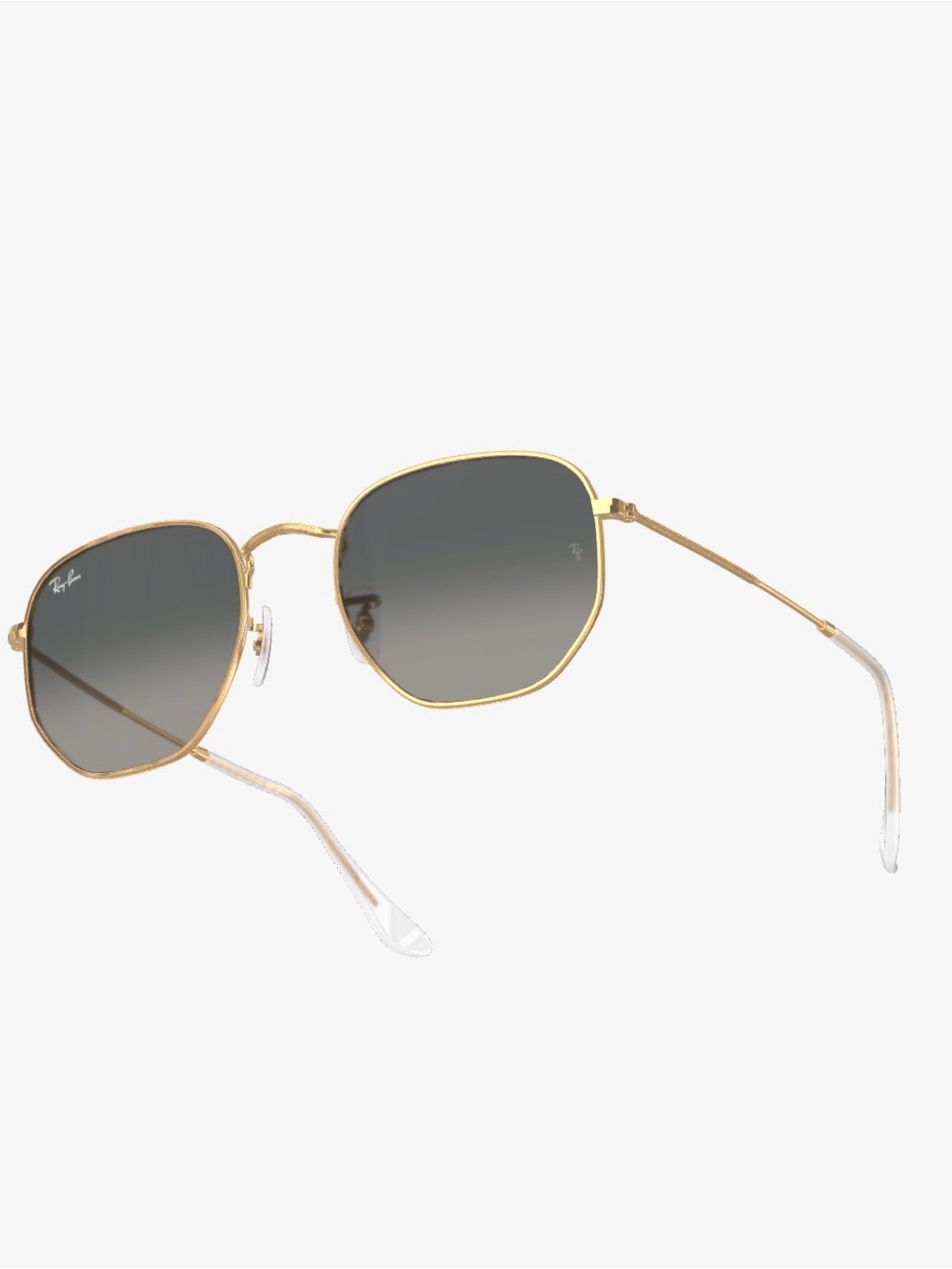 Ray-Ban Women's Gold Metal Frame with Gray Gradient Lenses custom hexagonal